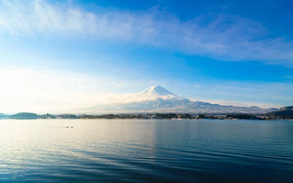Fuji de montaña y lago Kawaguchi, Japón —  Fotos de Stock