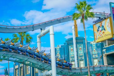 Osaka, Japonya - 1 Aralık 2015: Universal Studios Japonya (Usj). 