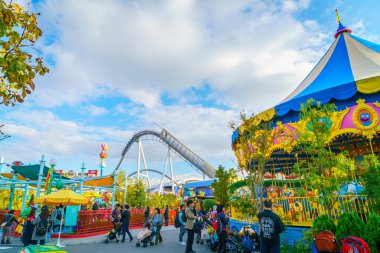 Osaka, Japonya - 1 Aralık 2015: Universal Studios Japonya (Usj). 