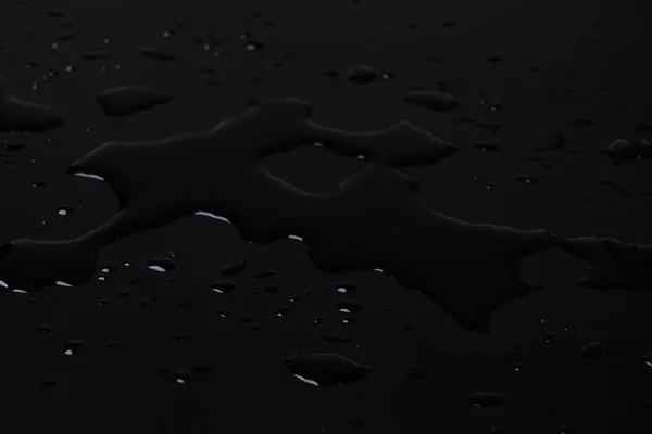 Water drops on black blackground . — Stock Photo, Image