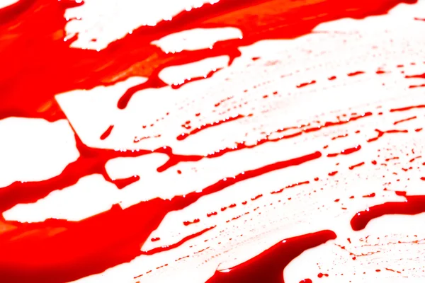 Halloween concept: blood splatter op witte achtergrond . — Stockfoto