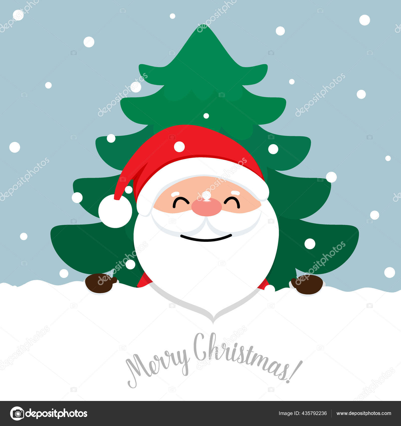 Fundo Do Natal Do Feriado Com Desenho Animado De Papai Noel. Ilustração  Vetorial. Royalty Free SVG, Cliparts, Vetores, e Ilustrações Stock. Image  134865182