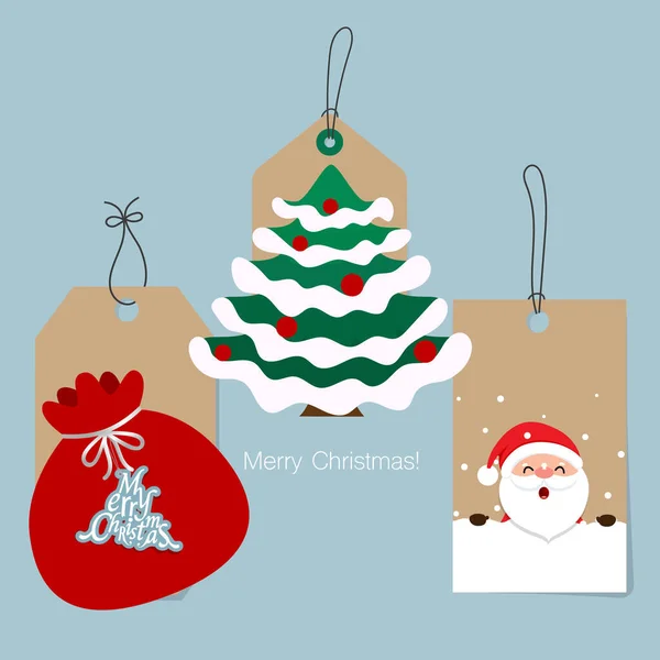 Julförsäljning Taggar Och Clearing Taggar Festlig Juldesign Vektorillustration — Stock vektor