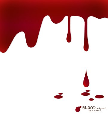 Blood dripping, blood background. Vector illustration. clipart