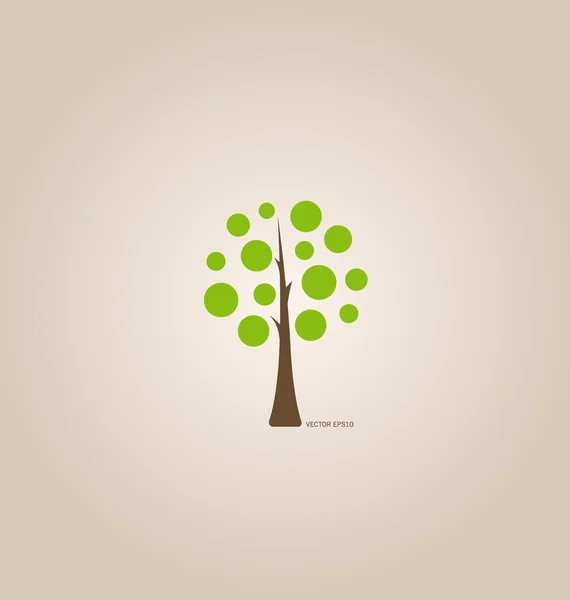 Árbol. Ilustración vectorial . — Vector de stock