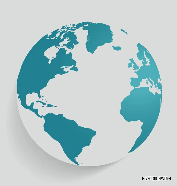 Un globe moderne. Illustration vectorielle . — Image vectorielle