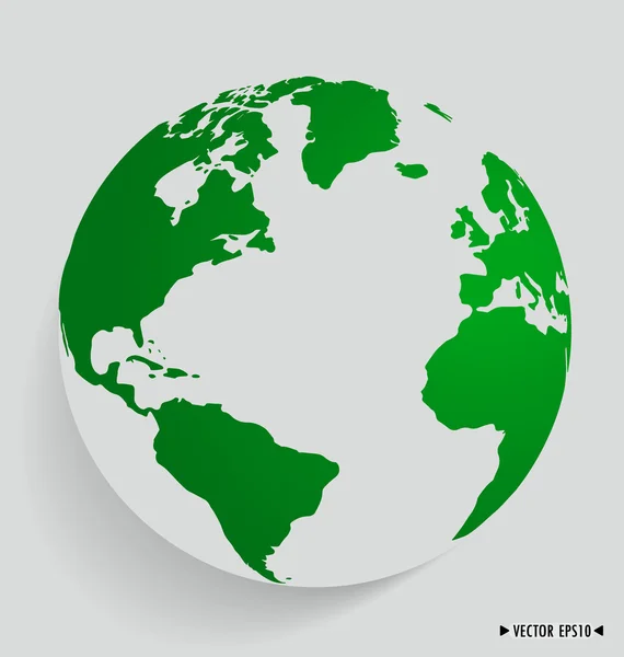 Modern globe. Vector illustration. — Stock Vector