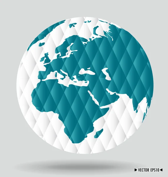 Modern globe. Vector illustration. — Stock Vector