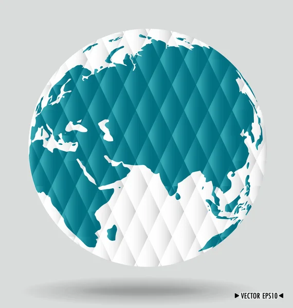 Modern globe. Vector illustration. — Stock Vector