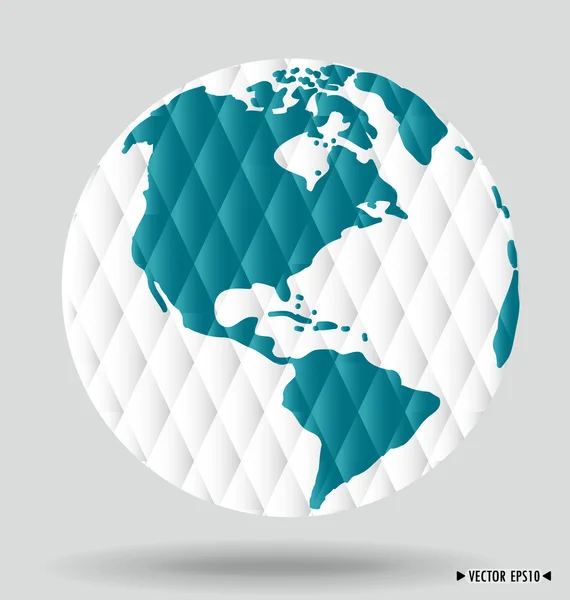 Modern globe. Vector illustration. — Stock Vector