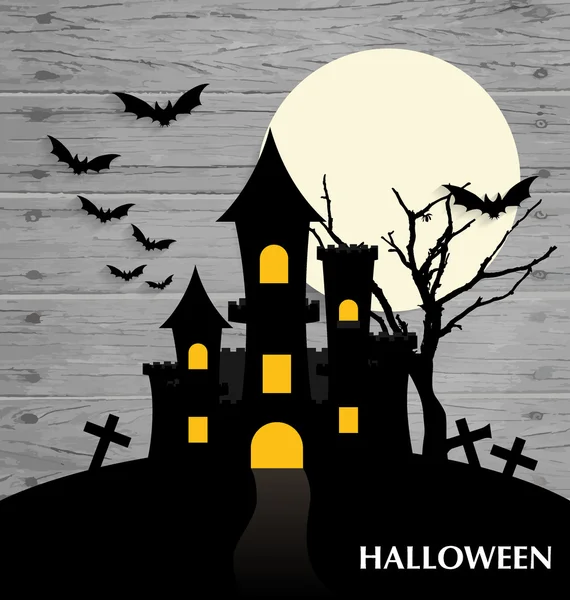 Halloween achtergrond. Vectorillustratie. — Stockvector