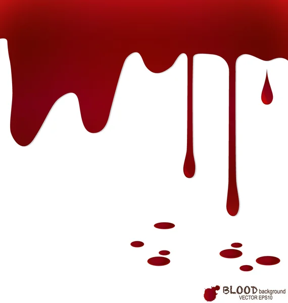 Blood dripping, blood background. Vector illustration. — Stock Vector