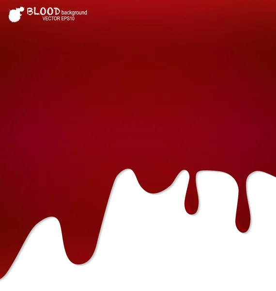 Blood dripping, blood background. Vector illustration. — Stock Vector