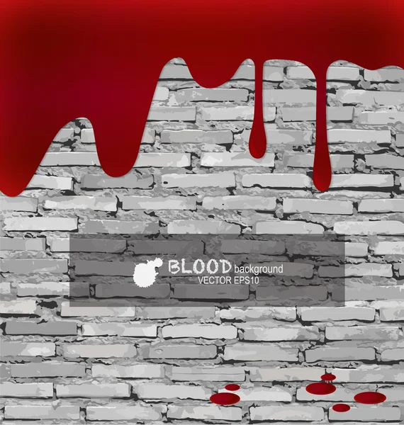 Bloed druipend, bloed achtergrond. vectorillustratie. — Stockvector