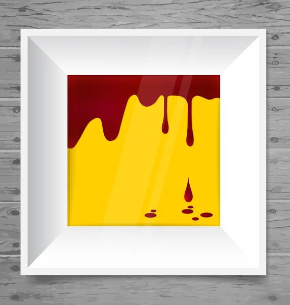 Sangue a pingar no quadro moderno, fundo de sangue. Vector illustr — Vetor de Stock