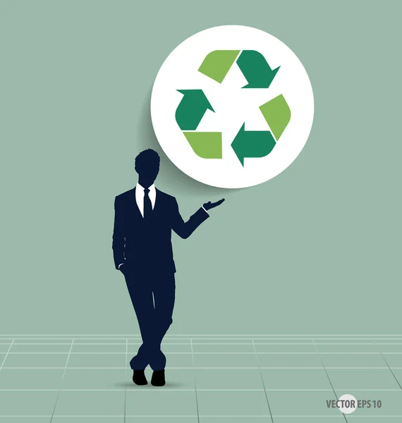 Recycling-Symbol. Vektor-Symbol auf der Verpackung, Vektor-Illustration — Stockvektor