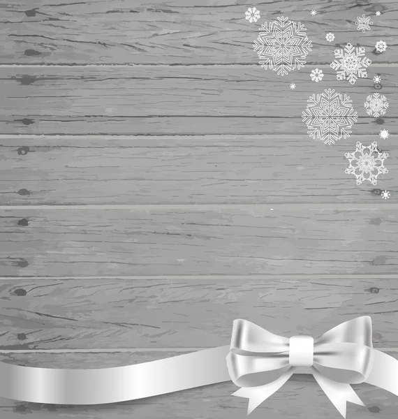 Jul bakgrund med gåva bågar och band. vektor illustra — Stock vektor