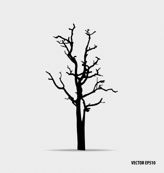 Sílhuetas de árvores. Ilustração vetorial. — Vetor de Stock