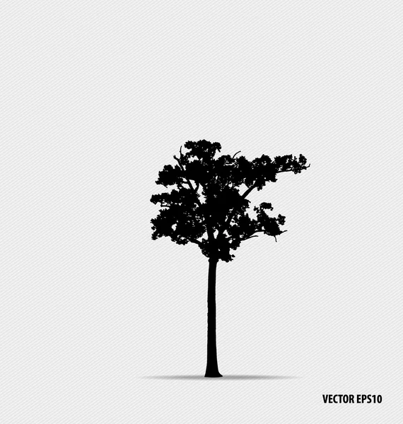 Tree silhouettes. Vector illustration. — Stock Vector