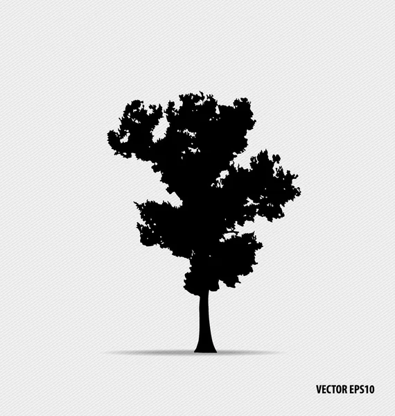 Tree silhouettes. Vector illustration. — Stock Vector