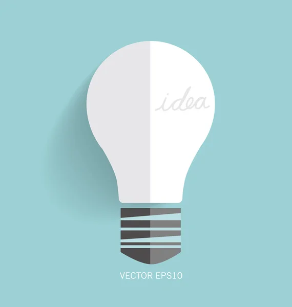 Light bulb. Vector illustration. — Stock Vector