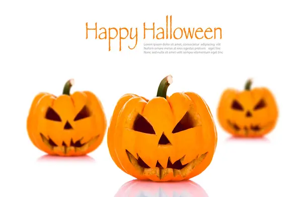 Halloween pumpkin on white background — Stock Photo, Image