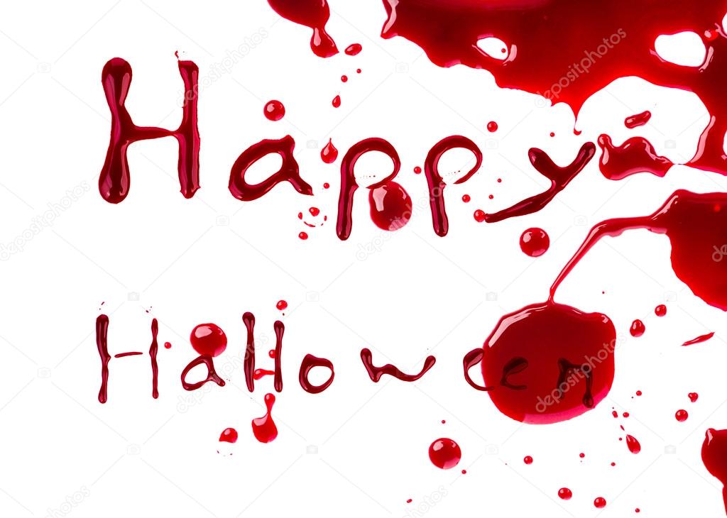 Halloween concept : Blood dripping