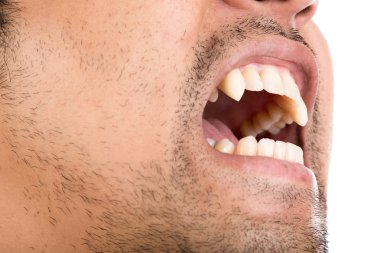 Beyaz arka plan üzerinde Halloween Vampire