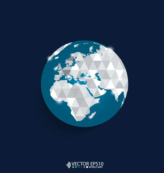 Modern globe design, vector illustration. — Stock Vector