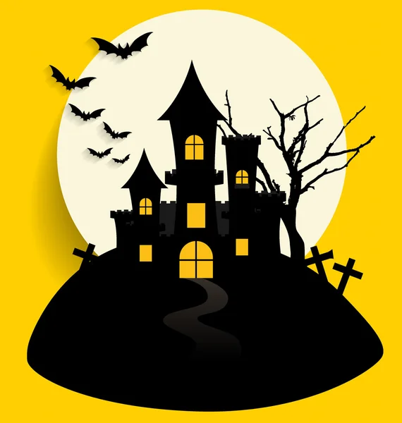 Happy Halloween design background. Vector illustration. — Stock Vector