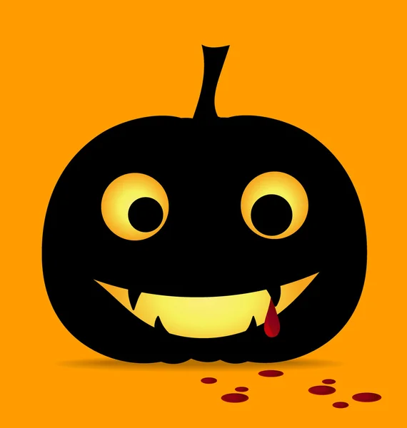 Buon Halloween design sfondo con zucca di Halloween. Vettore — Vettoriale Stock