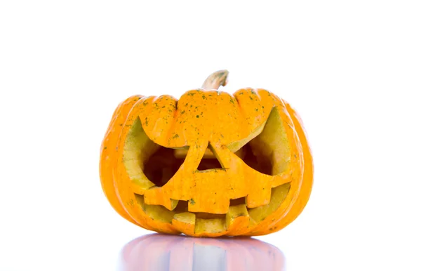 Halloween dynia na białym tle — Zdjęcie stockowe