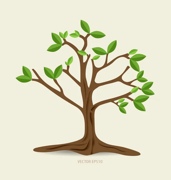 Абстрактне дерево, Векторна ілюстрація . — стоковий вектор