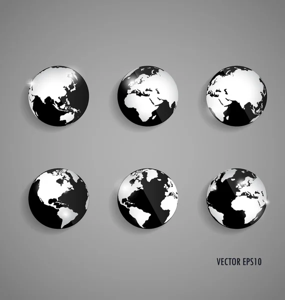 Современный дизайн земного шара, векторная иллюстрация . — стоковый вектор