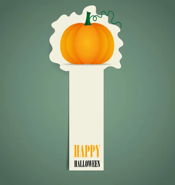 Happy Halloween design background with Halloween pumpkin. Vector — Stock Vector