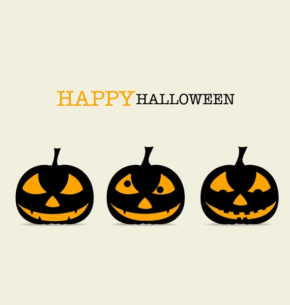 Happy Halloween design background with Halloween pumpkin. Vector — Stock Vector