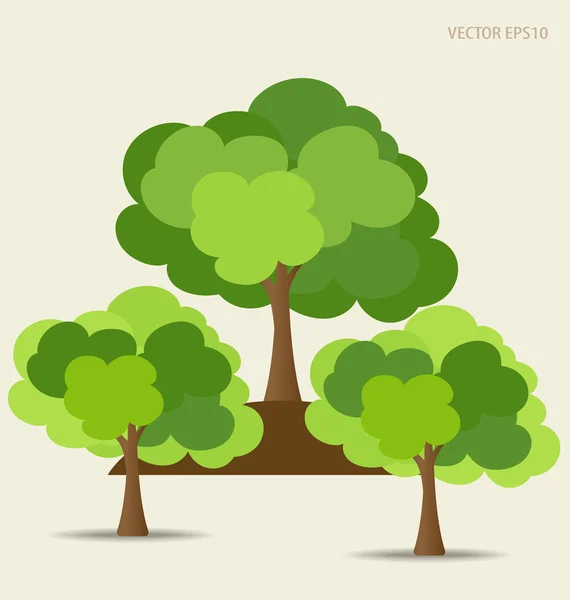 Soyut ağaç, vektör çizim. — Stok Vektör