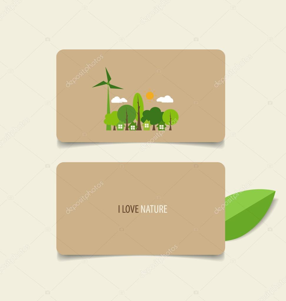 Nature banner, Eco organic labels and cards. Vector illustration