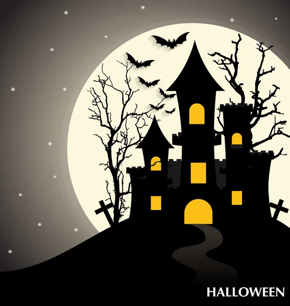 Feliz fundo de design de Halloween. Ilustração vetorial . — Vetor de Stock