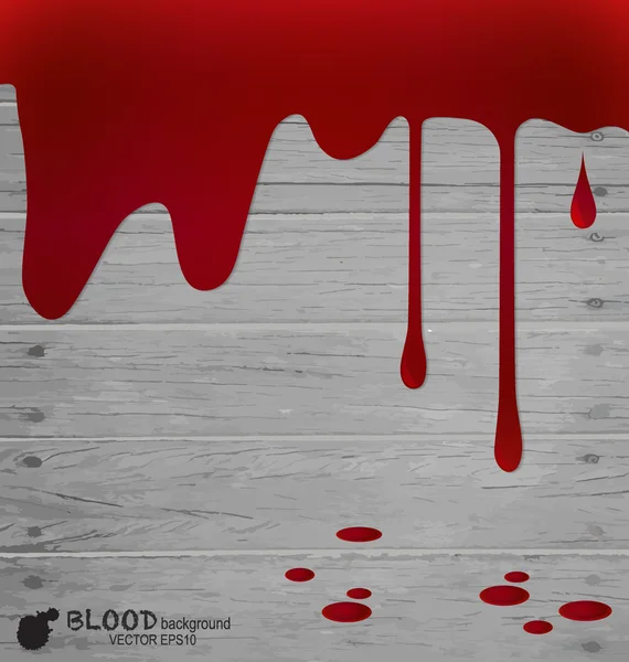 Buon Halloween banner di design. Gocciolamento di sangue, sfondo di sangue — Vettoriale Stock