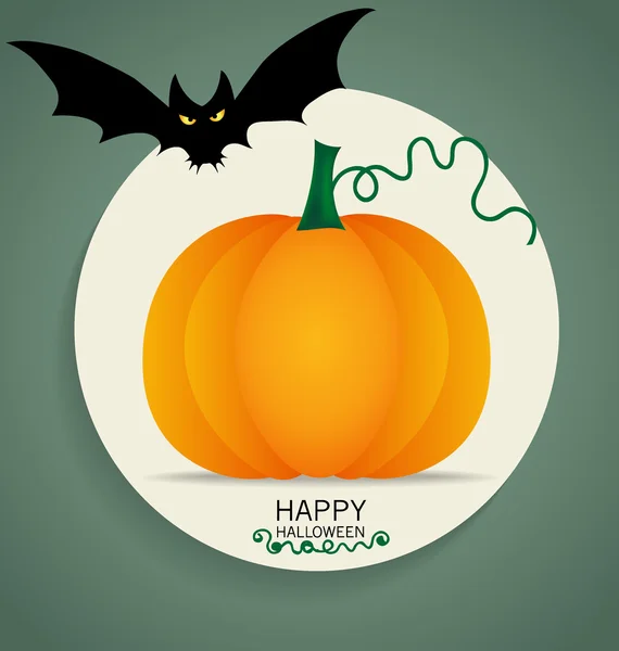 Happy Halloween design background with Halloween pumpkin. Vector — Stock Vector