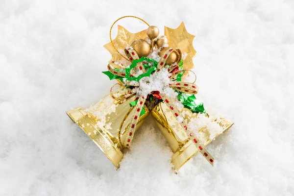 Christmas decoration with snow — Stock Photo, Image