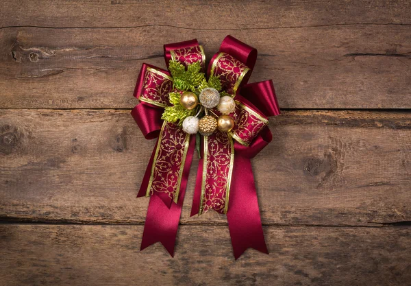 Décoration de Noël sur fond en bois — Photo