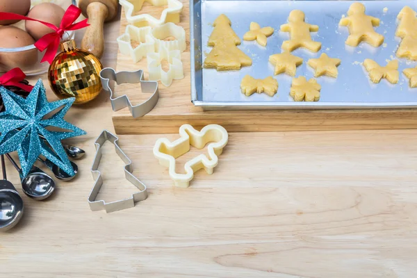 Christmas cookies preparation — Stock Photo, Image