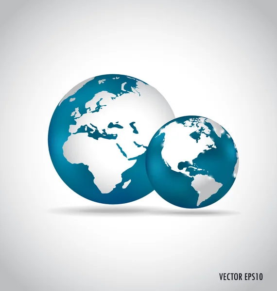 Modern globe design, vector illustration. — Stock Vector