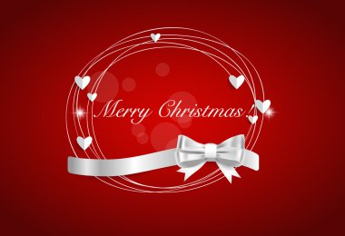 Noel arka plan parlak şerit, vektör çizim ile.