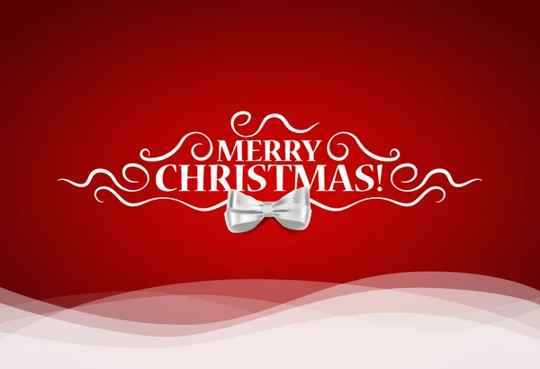 Christmas lettering greetings card, vector illustration. — Stock Vector