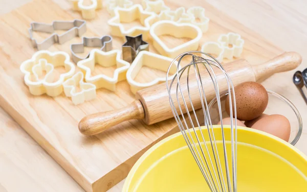 Christmas cookies preparation — Stock Photo, Image