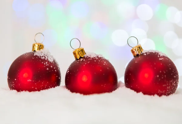 Decoración de Navidad con nieve — Foto de Stock