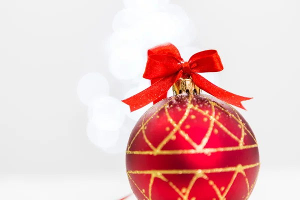 Christmas decoration with snow — Stock Photo, Image